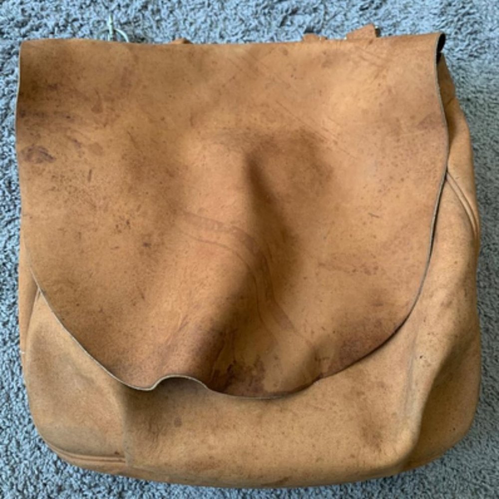 J. PETERMAN COMPANY leather messenger bag mailbag